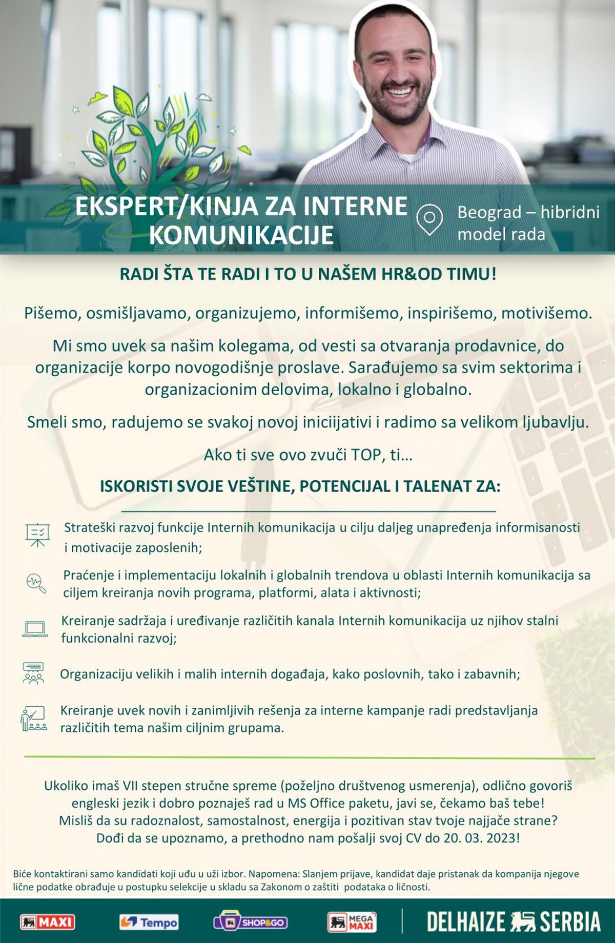 Ekspert Kinja Za Interne Komunikacije Delhaize Serbia D O O